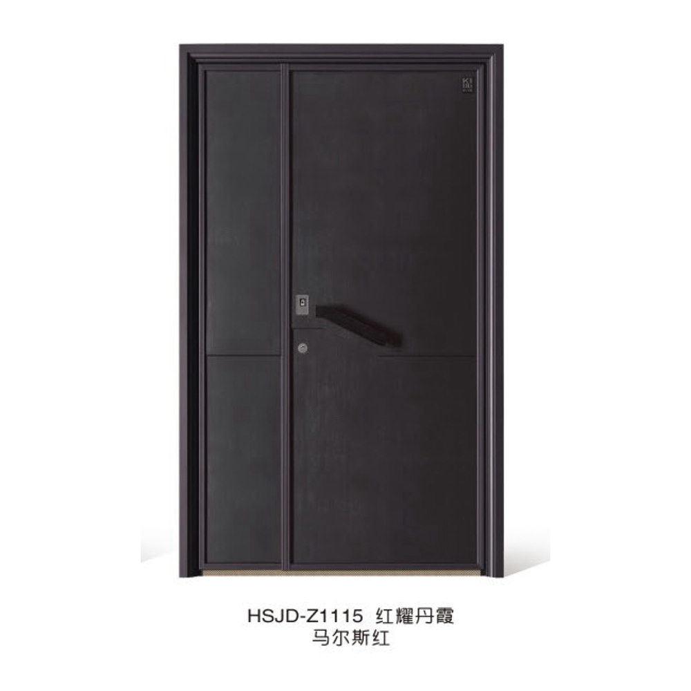 铸铝装甲门HSJD-Z1115红耀丹霞