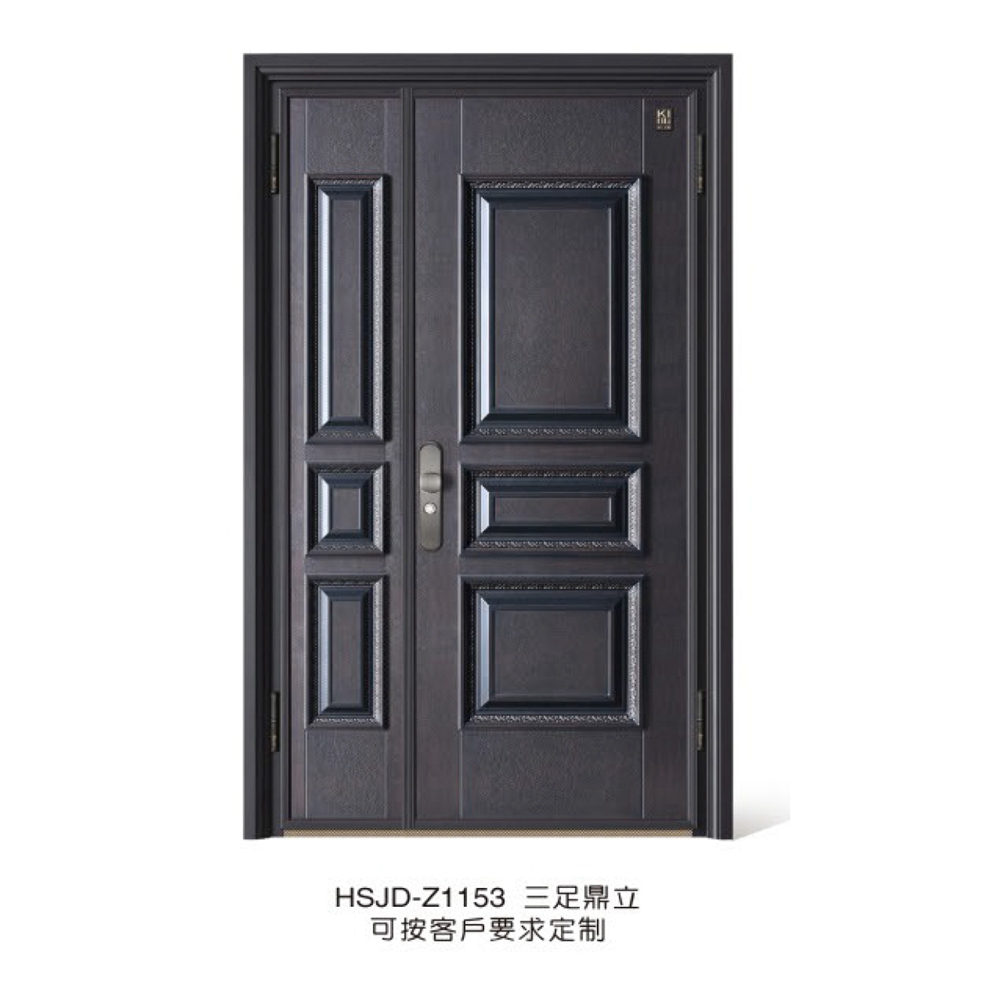铸铝装甲门HSJD-Z1153三足鼎立